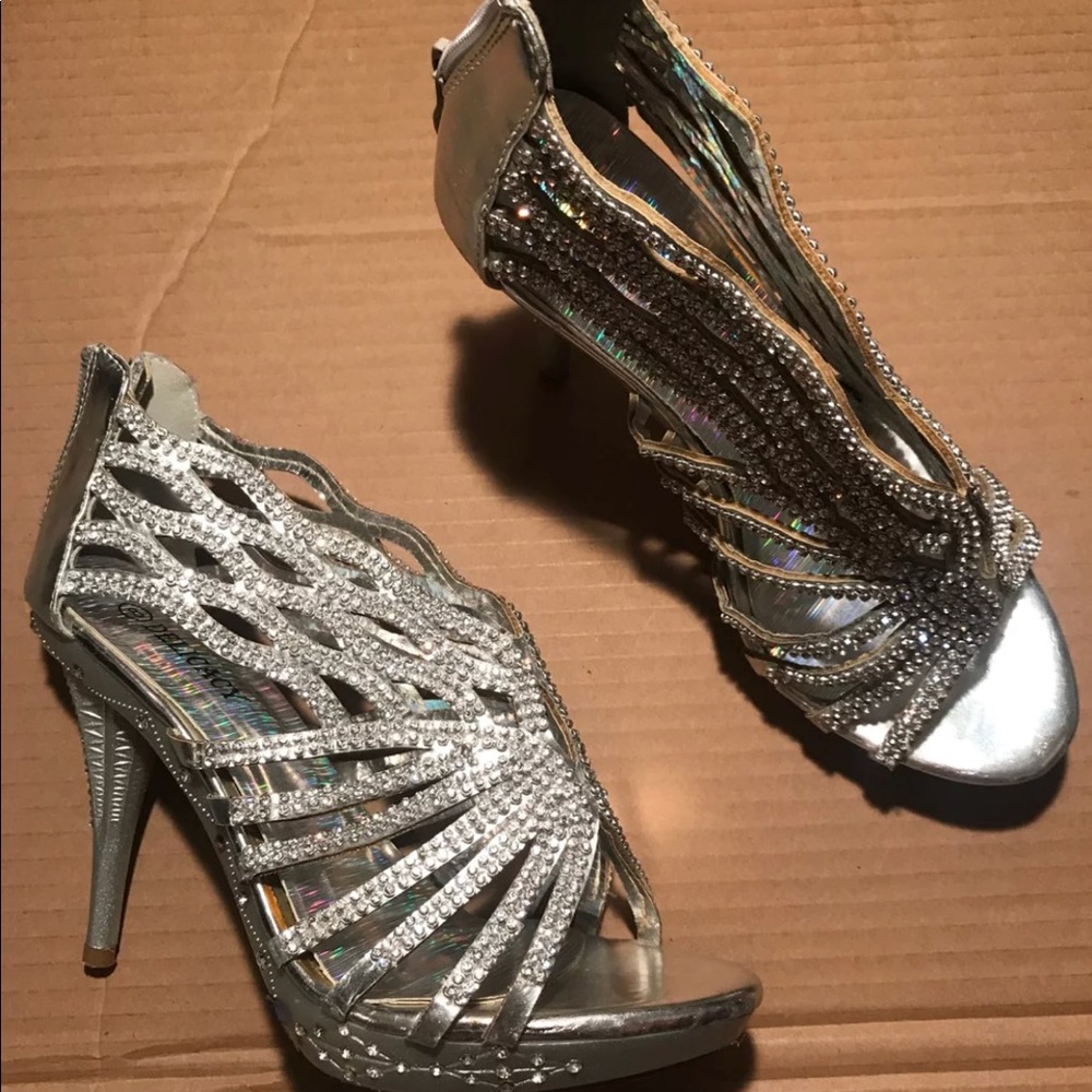 Silver heels